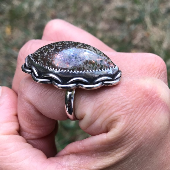 Custom Copper & sterling silver ring - Picture 4 of 5